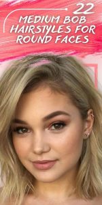 Medium Bob Hairstyles For Round Faces