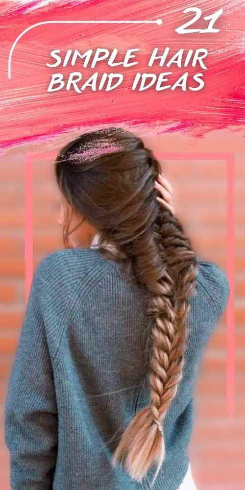 Fishtail braid hairstyle