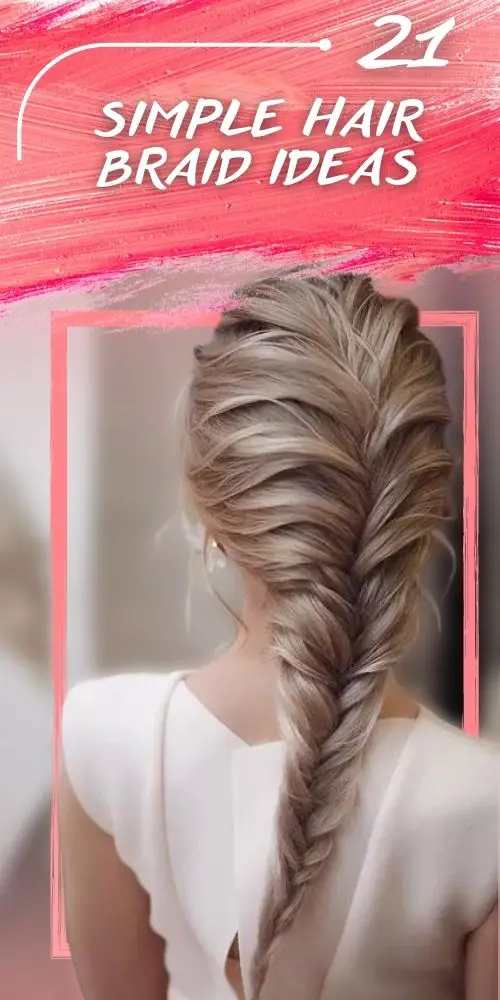 Fishtail braid hairstyle