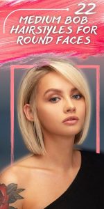 Medium Bob Hairstyles For Round Faces