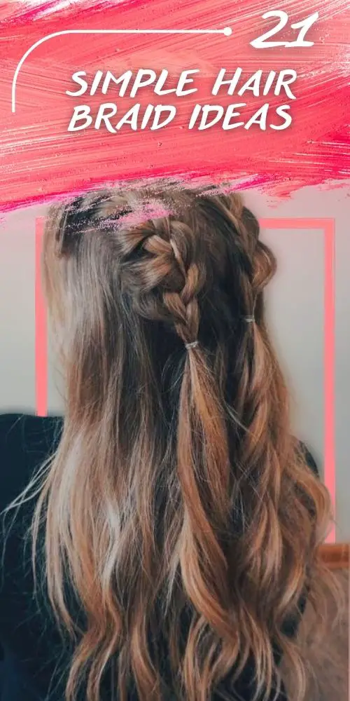 Easy Braids with a ponytail
