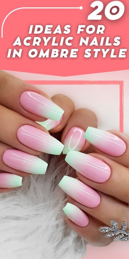 Get the Perfect Look: Short and Long Ombre Acrylic Nails Ideas - Cute Design