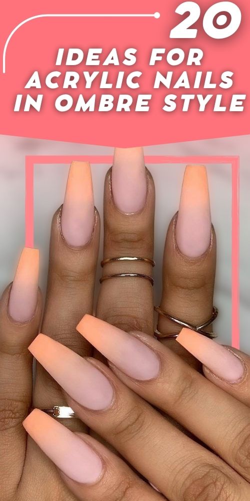 Get the Perfect Look: Short and Long Ombre Acrylic Nails Ideas - Cute Design