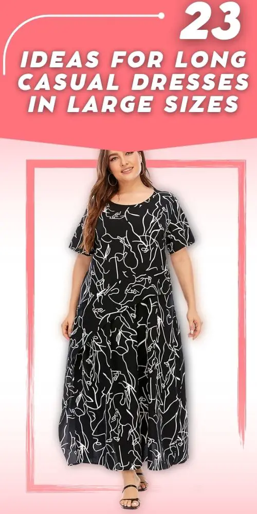 Plus Size Long Casual Dresses With Geometric Patterns