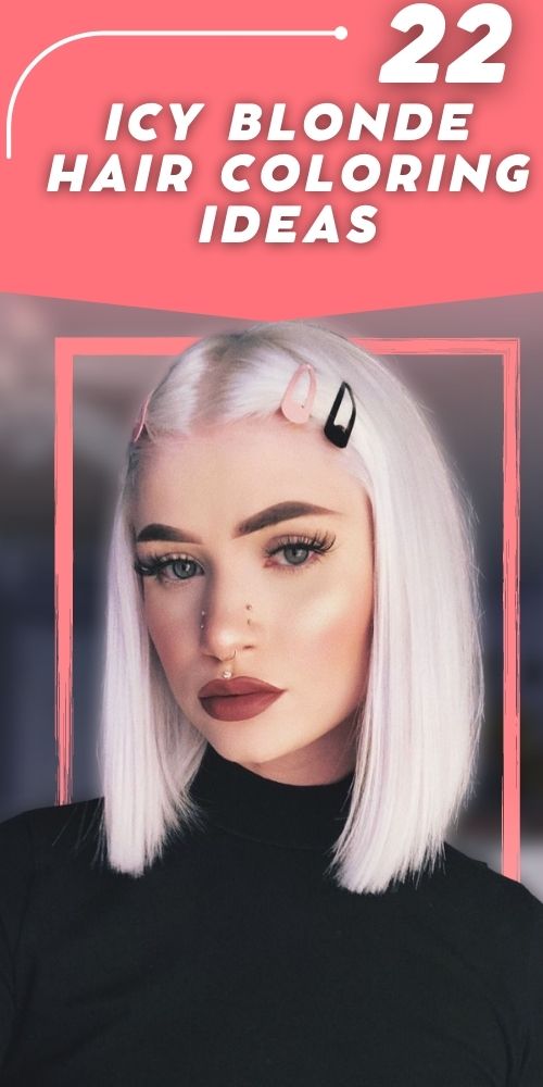 Icy Blonde Hair with Shadow Root: Trending Hairstyle for Edgy Fashionistas