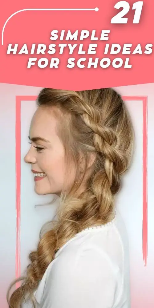 Simple Hairstyles For School Braids Of Two Strands