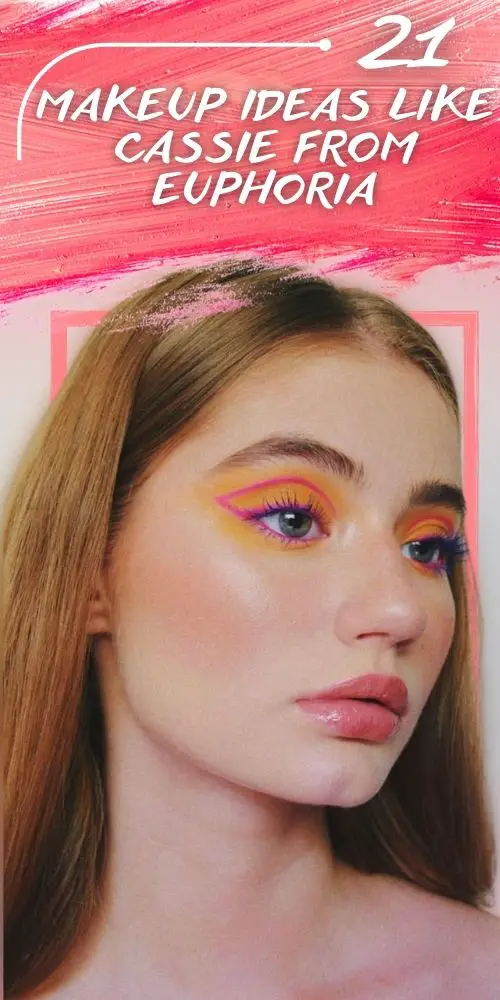 Cassie Euphoria Makeup In Orange And Purple Shades