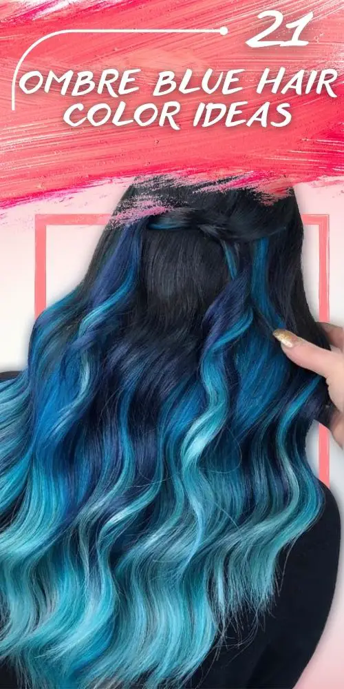 21 Modern Ombre Hair Color Blue