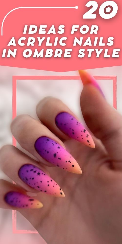 Get the Perfect Look: Short and Long Ombre Acrylic Nails Ideas - Cute Design