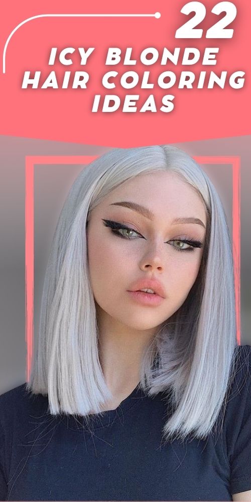 Icy Blonde Hair with Shadow Root: Trending Hairstyle for Edgy Fashionistas