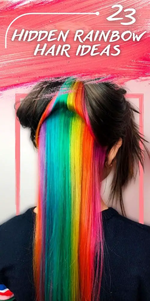 The 23 Cutest Hidden Rainbow Hair