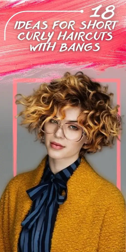Short Haircut With Bangs For Curly Ginger Hair