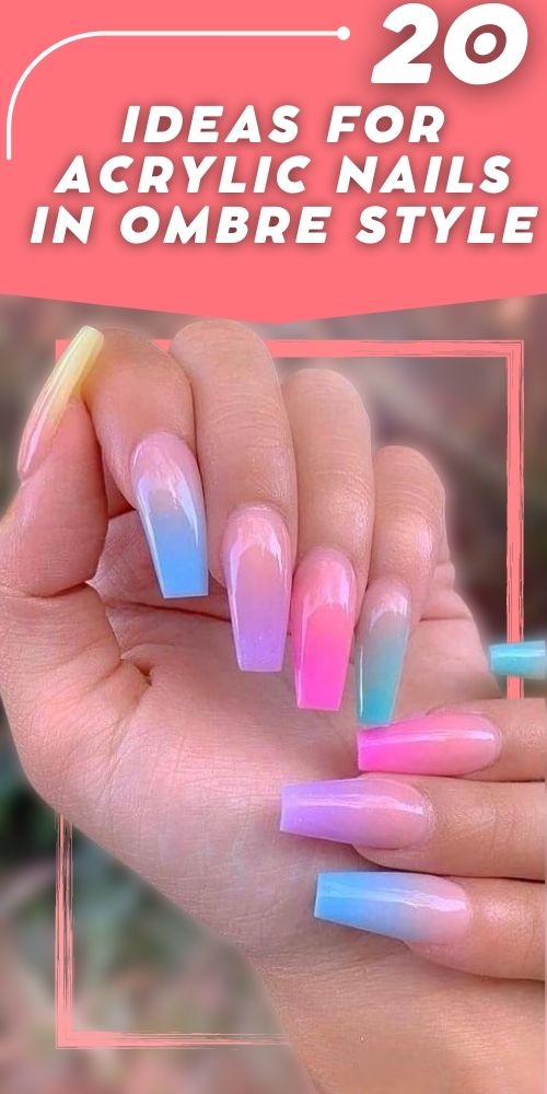 Get the Perfect Look: Short and Long Ombre Acrylic Nails Ideas - Cute Design