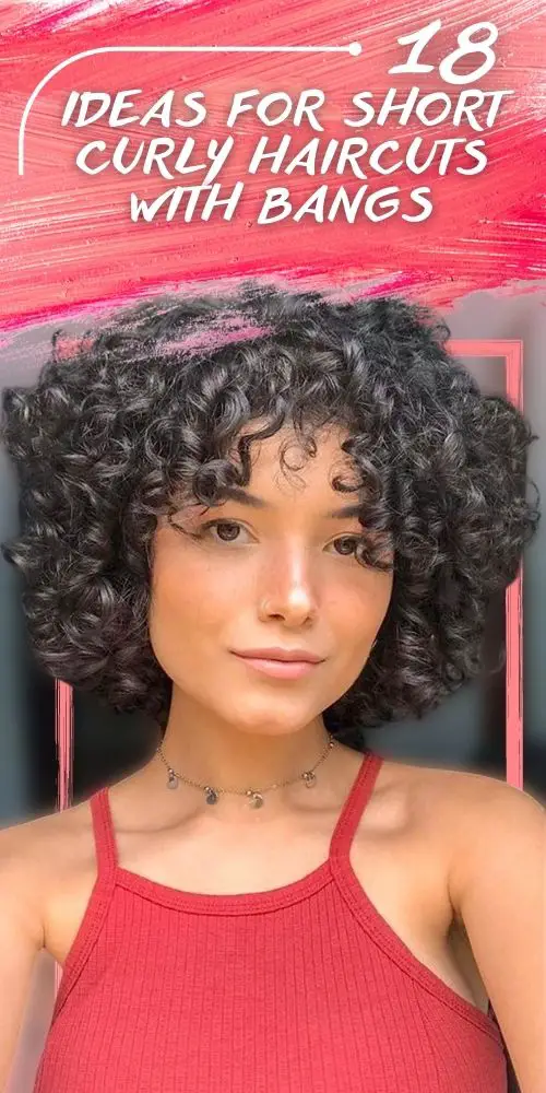 Short Curly Haircuts With Bangs