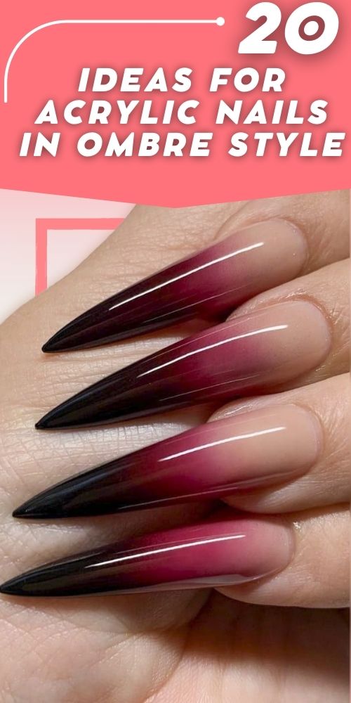 Get the Perfect Look: Short and Long Ombre Acrylic Nails Ideas - Cute Design