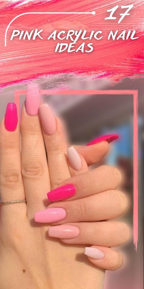 Pink Acrylic Nails Designs 💖 light pink spring nails Ideas