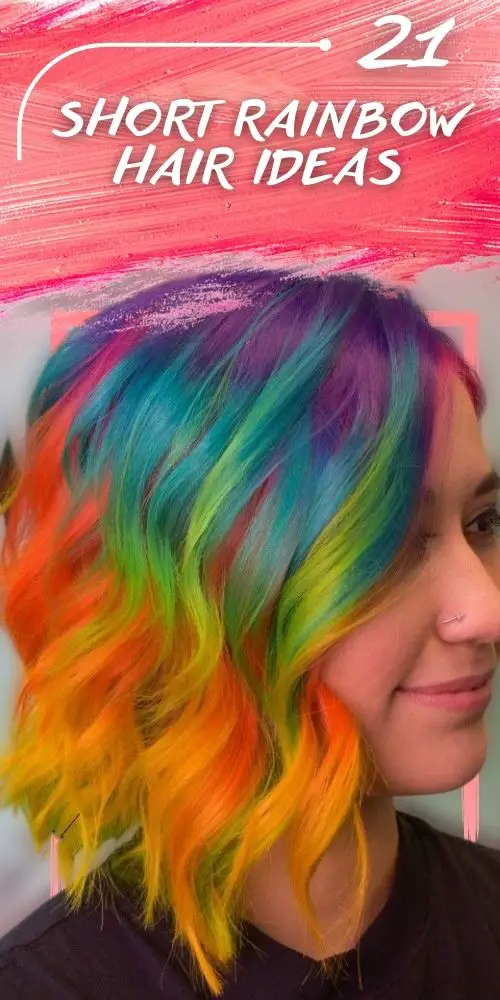 21 Short Rainbow Hair Fresh Ideas 2022