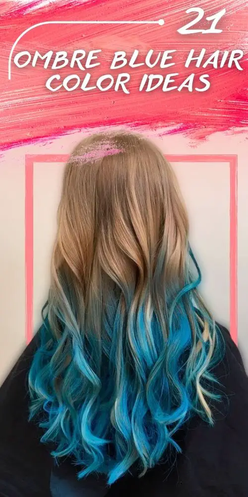 Blue Ombre On Blond Hair