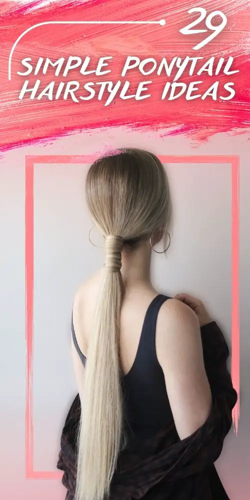 Simple Smooth Low Ponytail Hairstyle