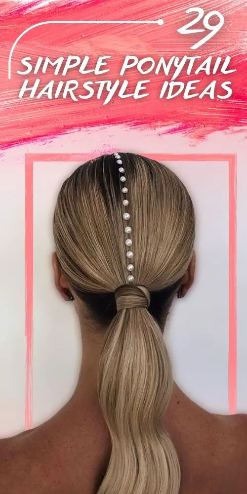 Simple Smooth Low Ponytail Hairstyle