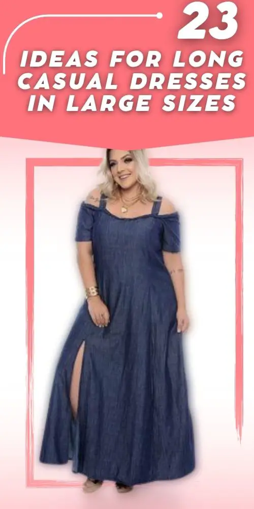 Long Dresses In Large Sizes Casual Denim