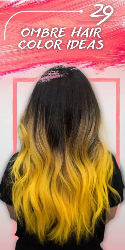 Ombre In Yellow And Red Tones