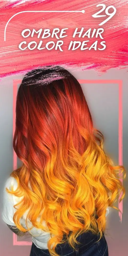 Ombre In Yellow And Red Tones