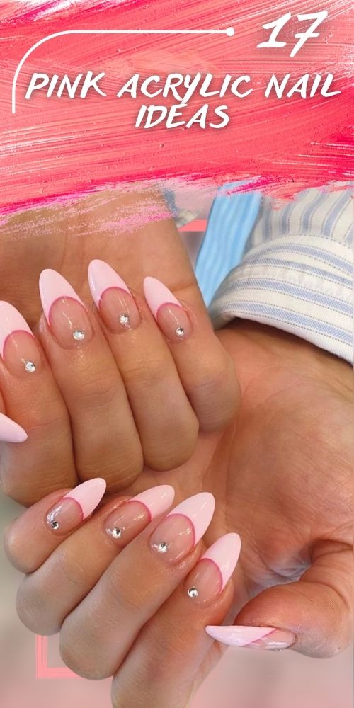 Pink Acrylic Nails Designs 💖 light pink spring nails Ideas