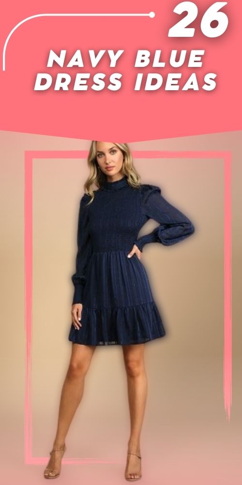 26 Hottest Navy Blue Dress For You