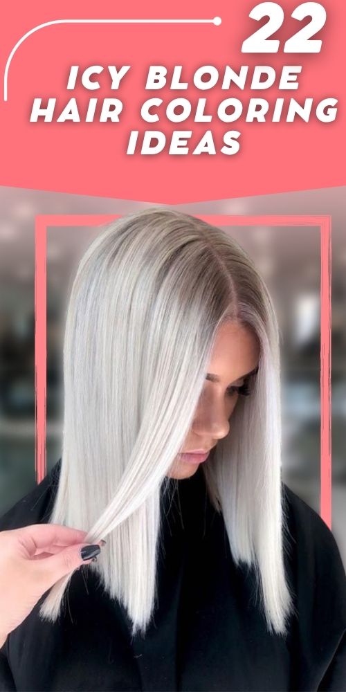 Icy Blonde Hair with Shadow Root: Trending Hairstyle for Edgy Fashionistas