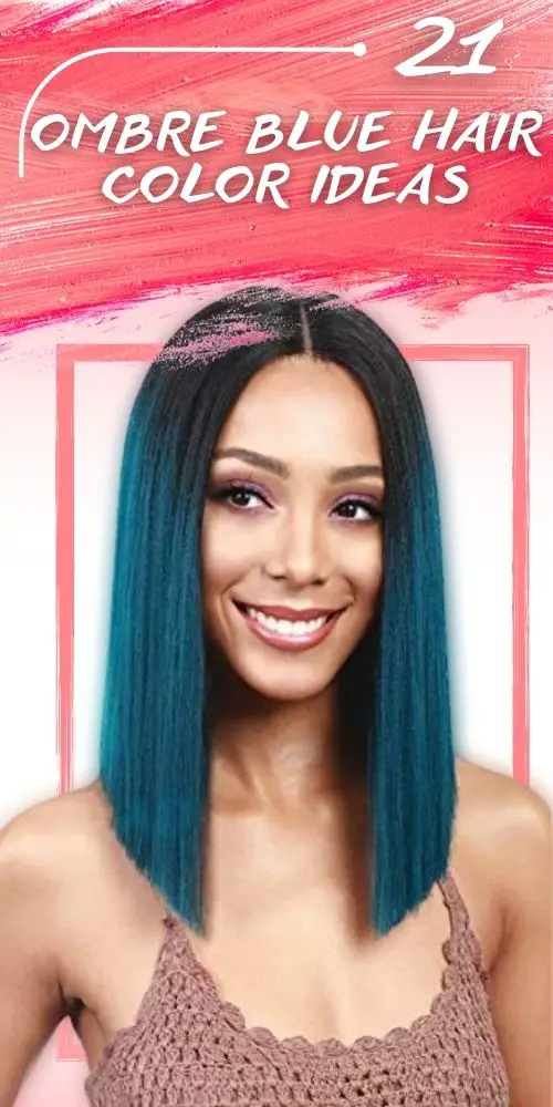 21 Modern Ombre Hair Color Blue