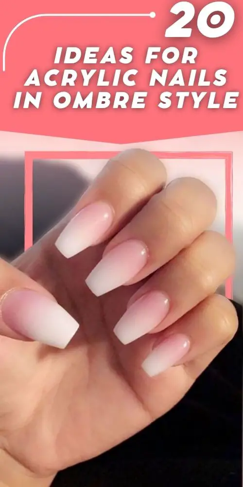 Ombre Acrylic Nails In White Shades – French Manicure