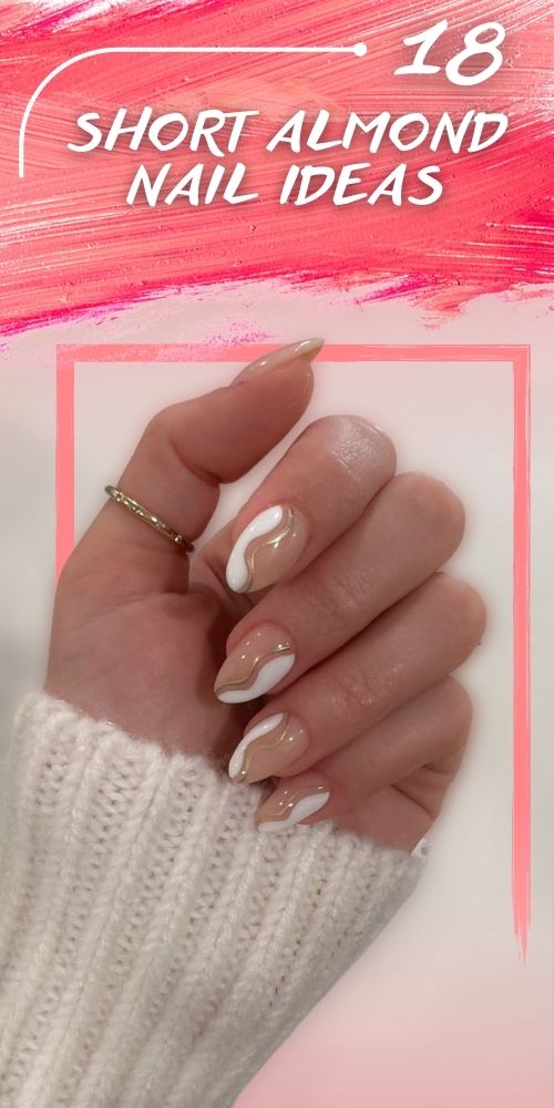 Colorful Creativity: Short Almond Shaped Nails Ideas with a Cute Spring Palette