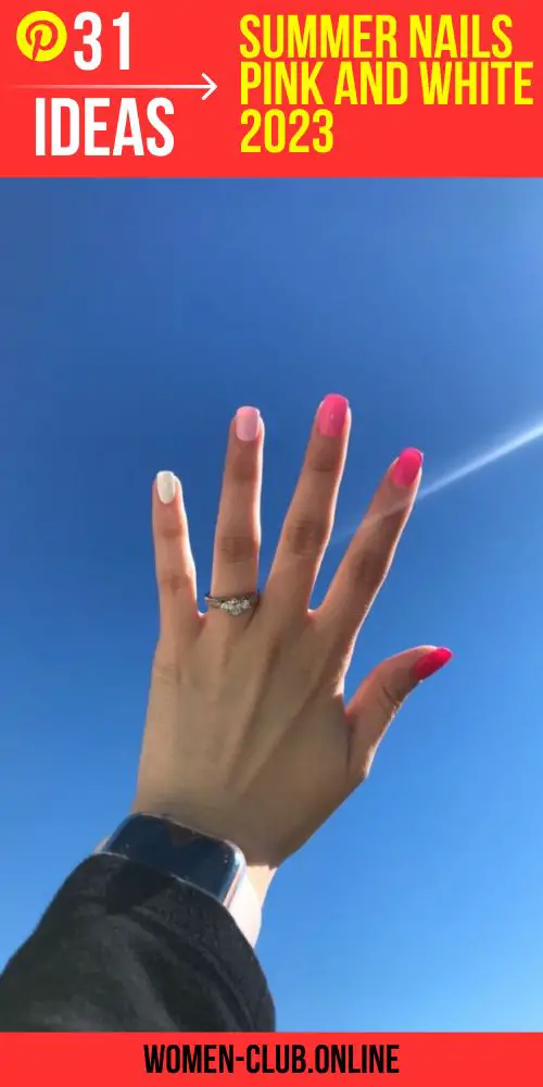 Summer nails 2023: Pink and white combos for a fresh and fun look