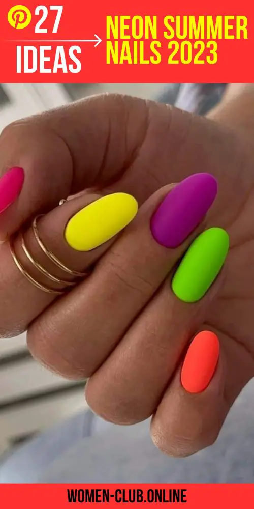 Neon Summer Nails 2023: Bright and Bold Colors to Make a Statement