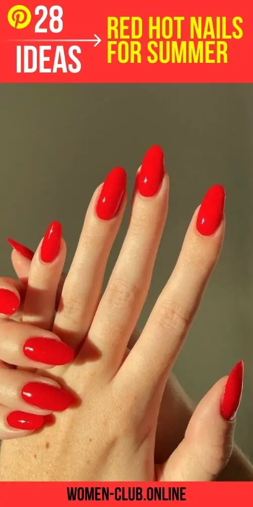 Red Summer Nails: Bright and Bold Designs for a Trendy 2023 Look