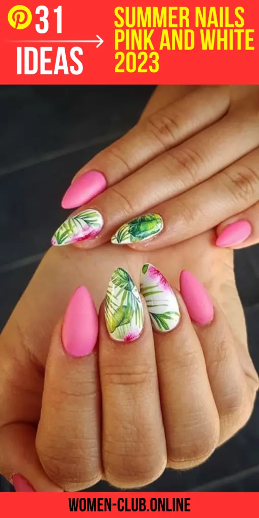 Summer nails 2023: Pink and white combos for a fresh and fun look