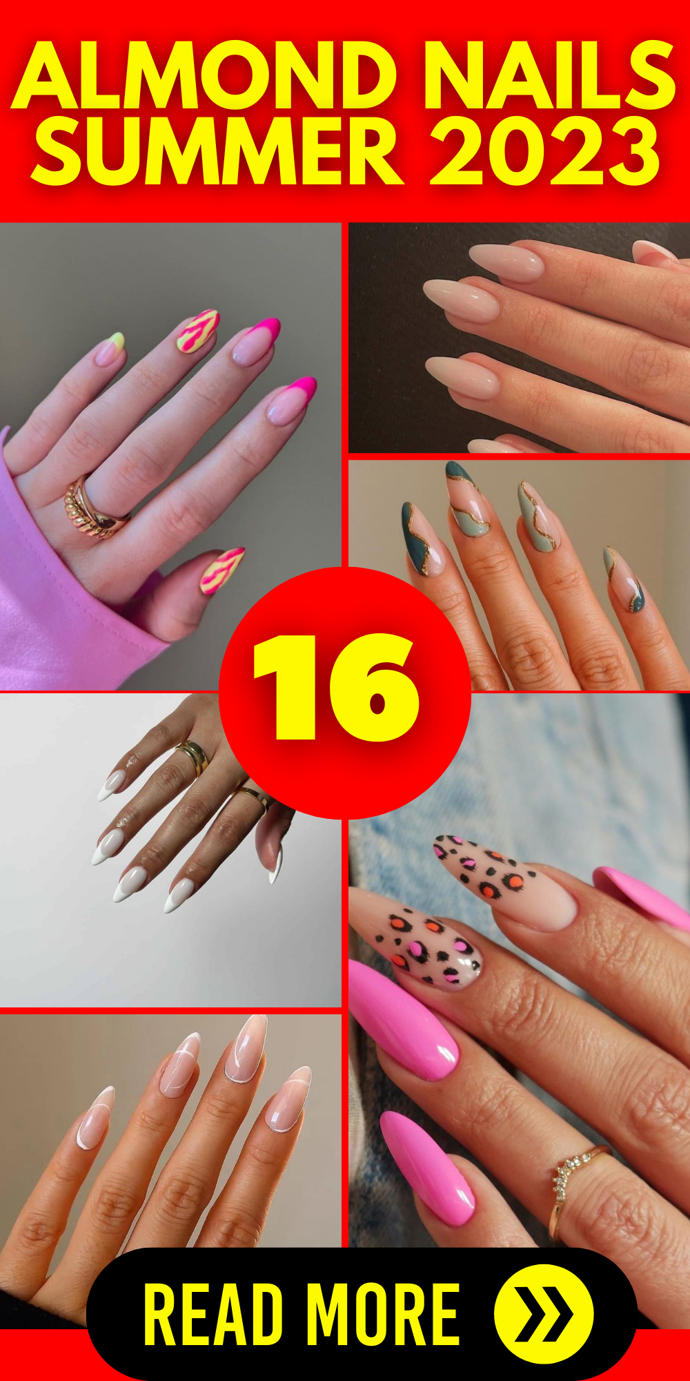 Trendy Summer Almond Nails Designs - 16 Ideas: Short and Long Color Trends - women-club.online