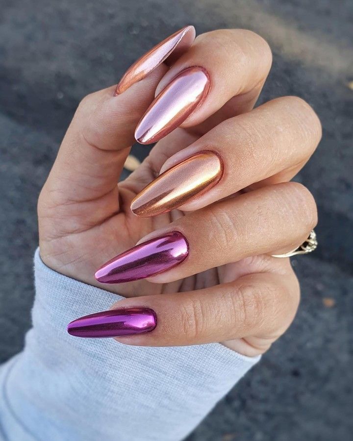 Light Up Your Look: How to Effortlessly Rock Light Сolorful Summer Chrome Nails for a Subtle Shine