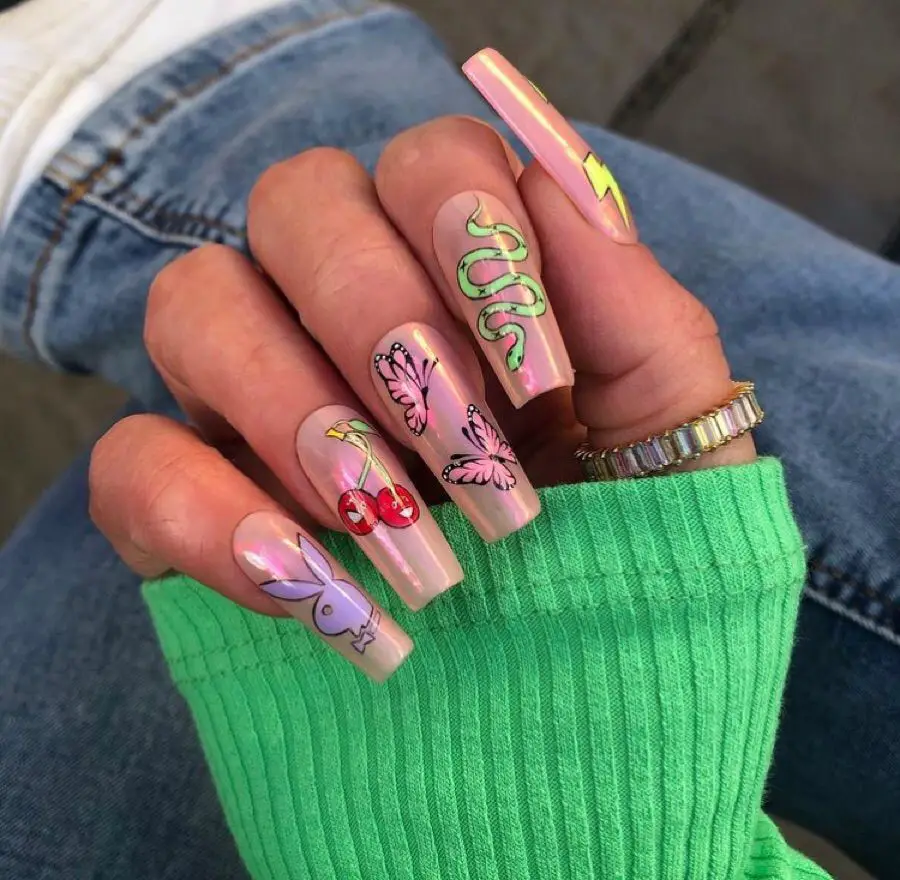 Summer Coffin Nails 2023 13 Ideas: A Guide to the Hottest Nail Trends