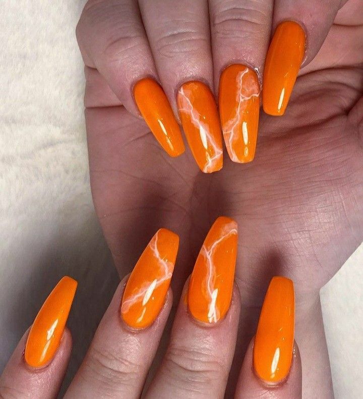 Summer Nails Orange 2023: 22 Ideas