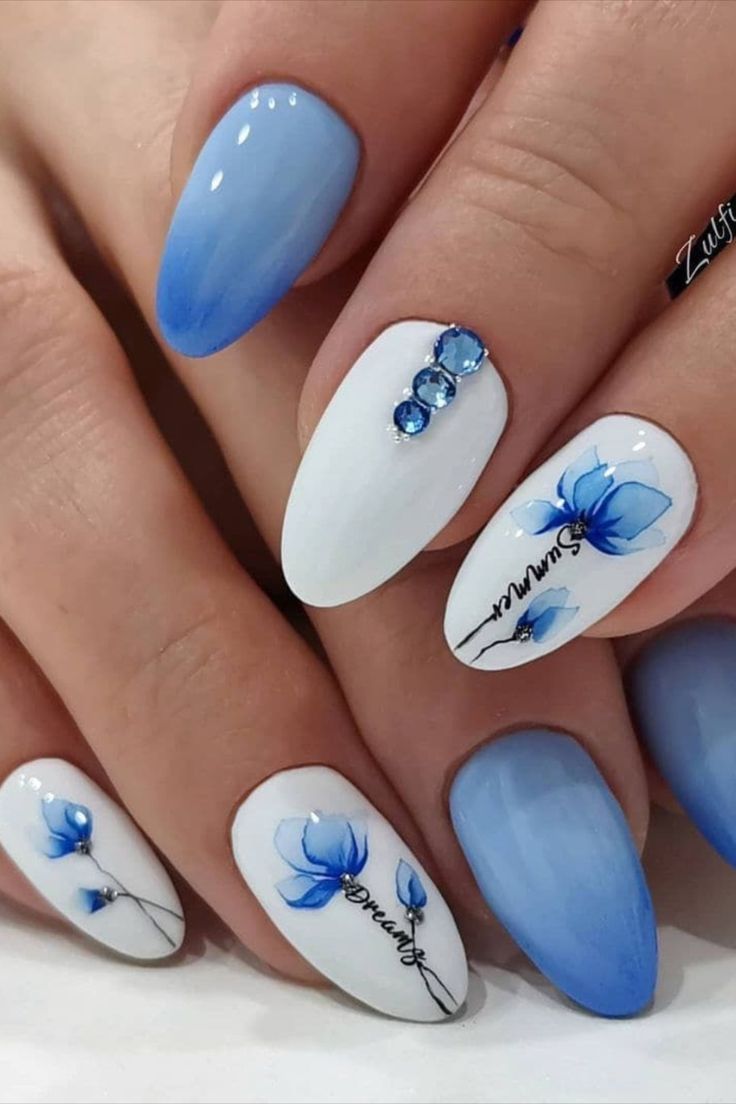 Blue Summer Nails 2023 14 Ideas: Unique and Trendy Designs to Try