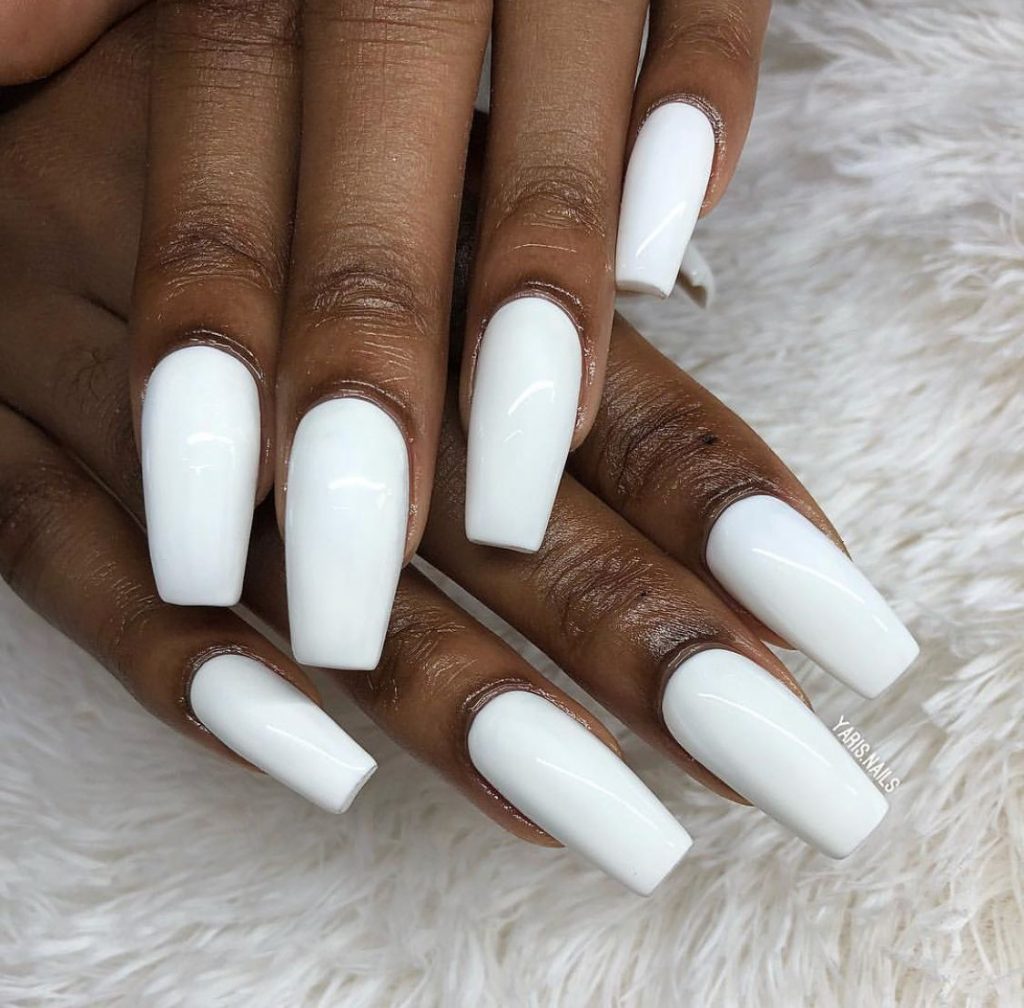 Elevating Elegance: Milky White Nails on Dark Skin - A Fresh Take on Classic Chic