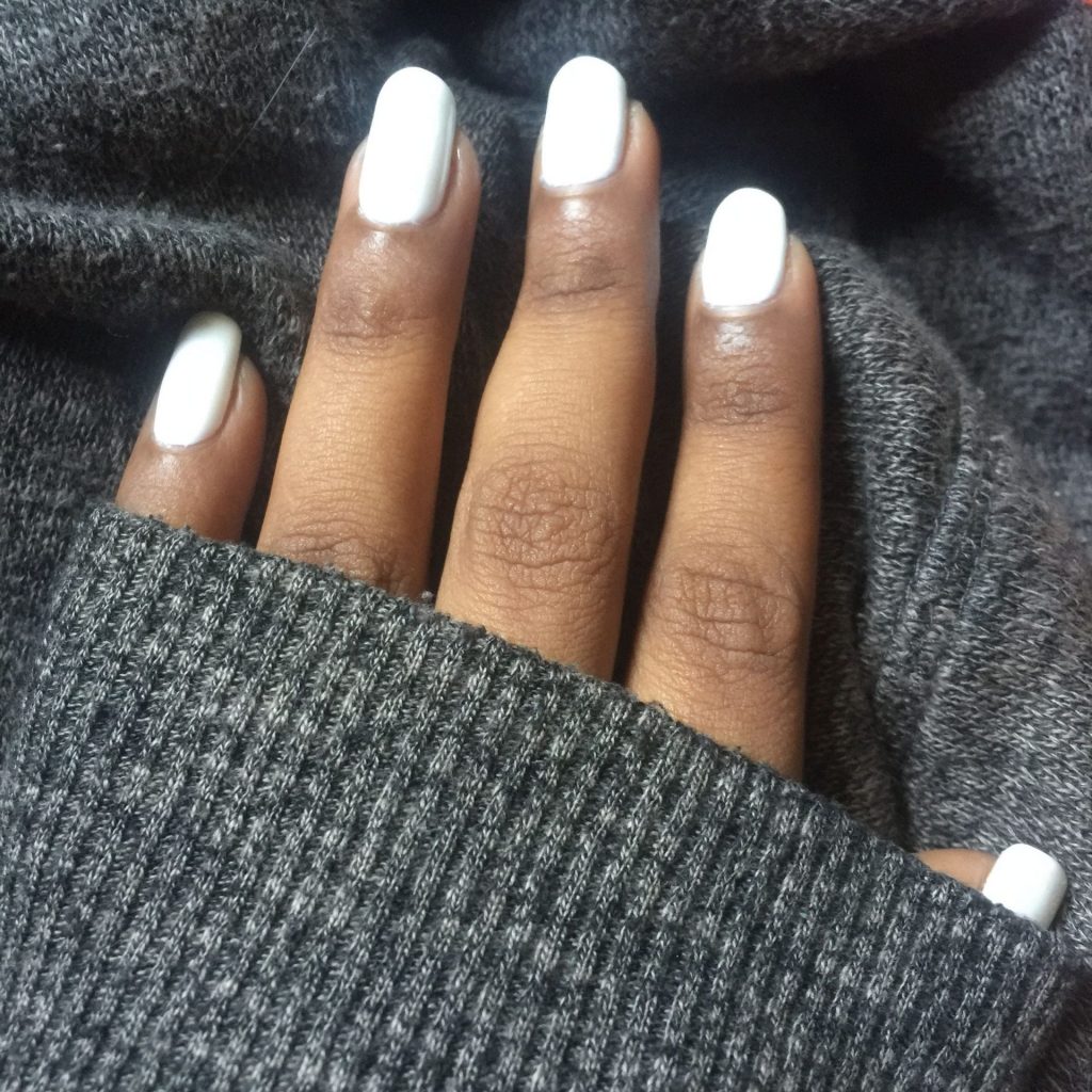 Elevating Elegance: Milky White Nails on Dark Skin - A Fresh Take on Classic Chic