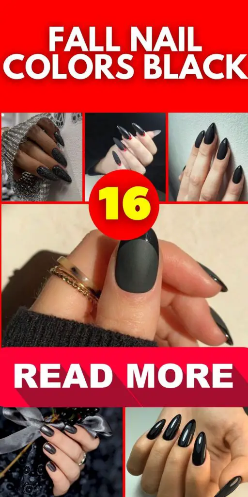 Top Fall Nail Colors: Inspiring 16 Ideas for Black Nails