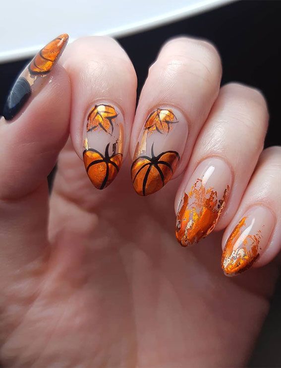 Almond Nail Fall 20 Ideas: Embrace the Season with Stunning Nail Designs