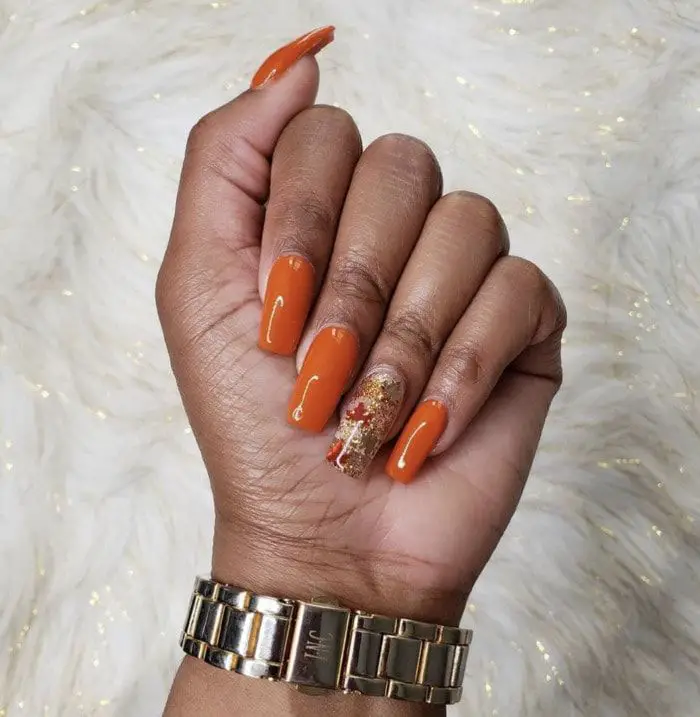 Fall Nail Colors: Orange 24 Ideas for a Stylish Look