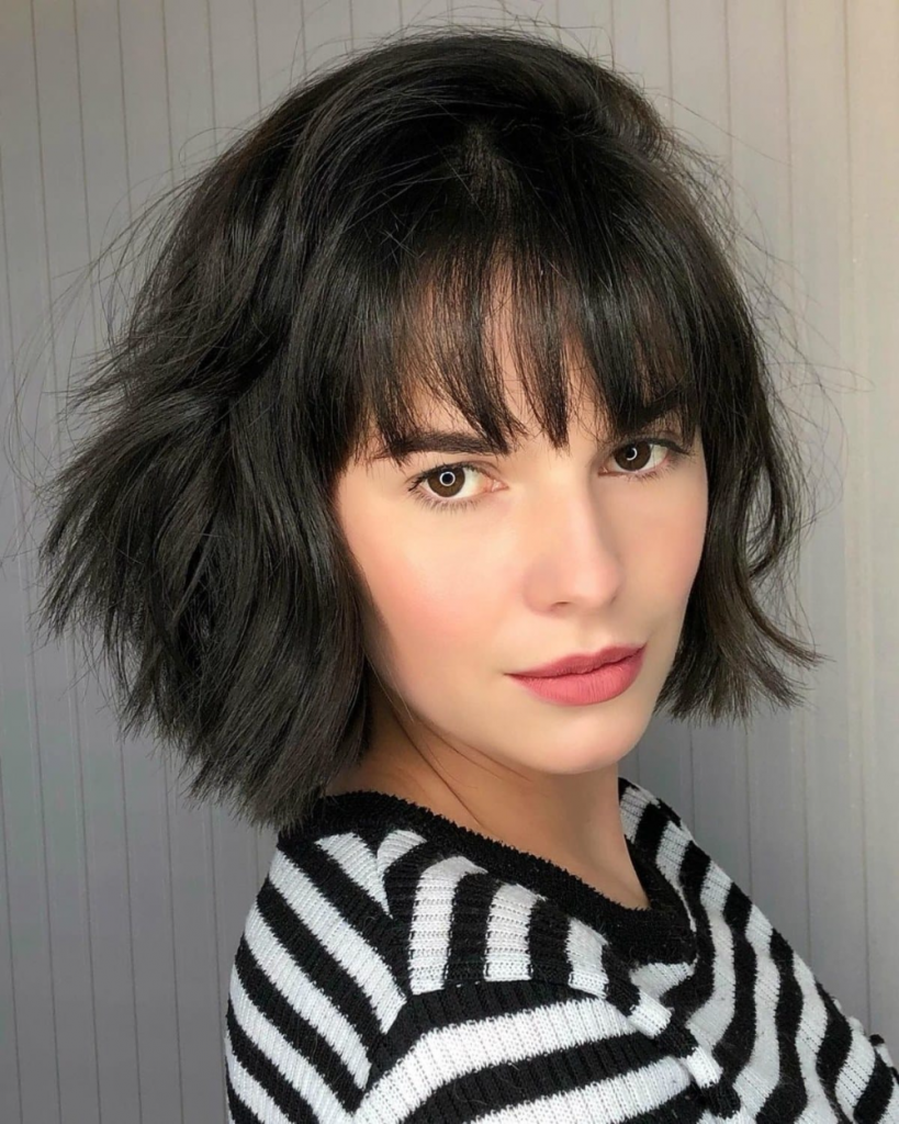 Fall Haircuts with Long Bangs 18 Ideas to Revamp Your Look women