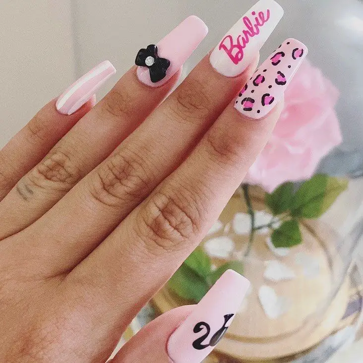 Barbie Nails 20 Ideas: Embrace the Glamorous and Playful Style