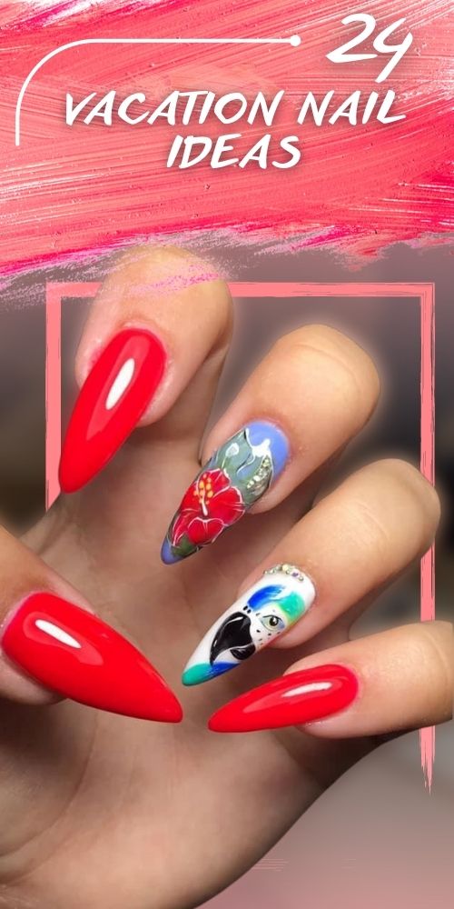 24 Amazing Vacation Nails Ideas For You